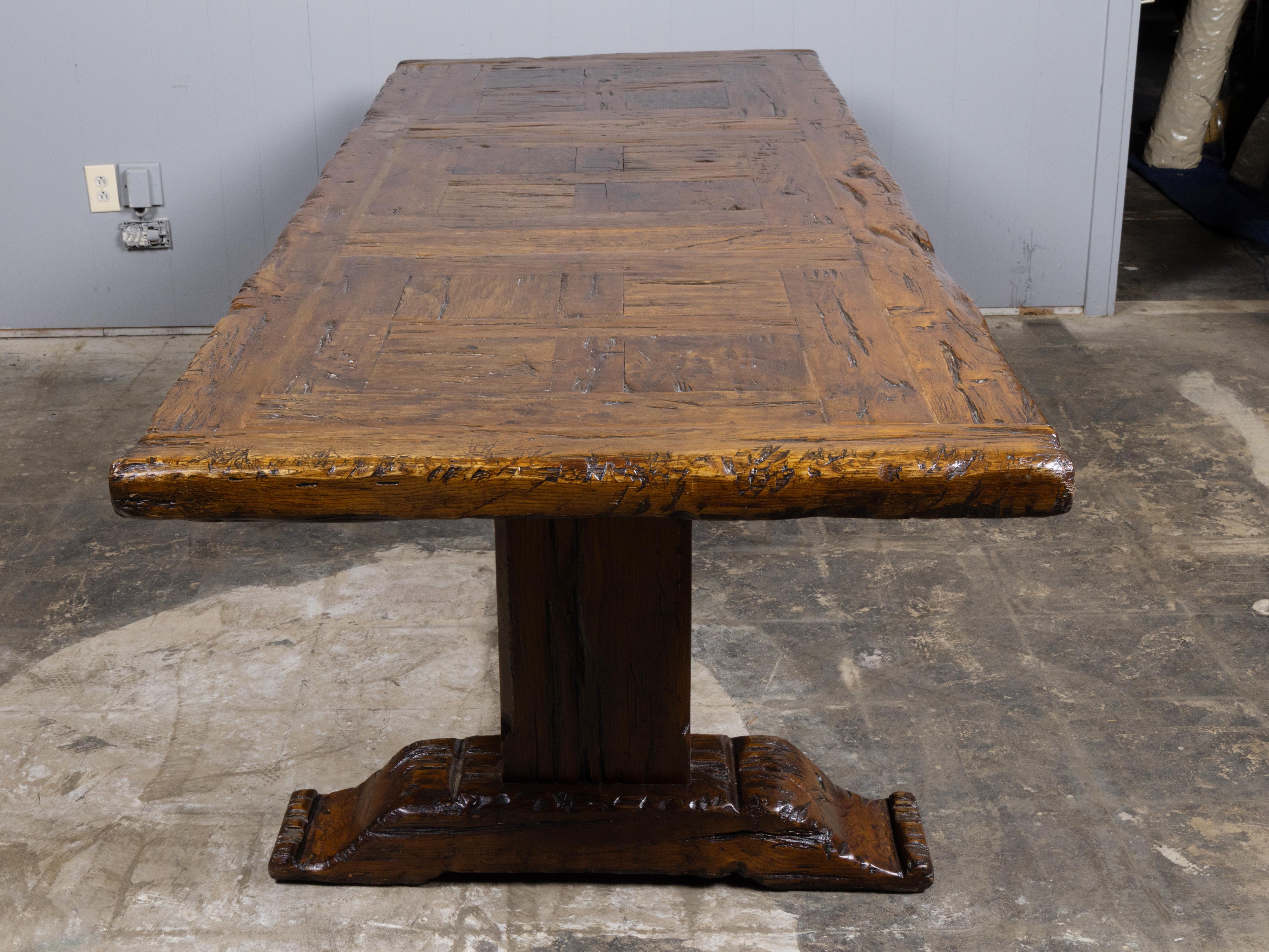 Refectory Table Italian Renaissance Large 18th Century Italian Walnut Refectory Table with Trestle Base For ...