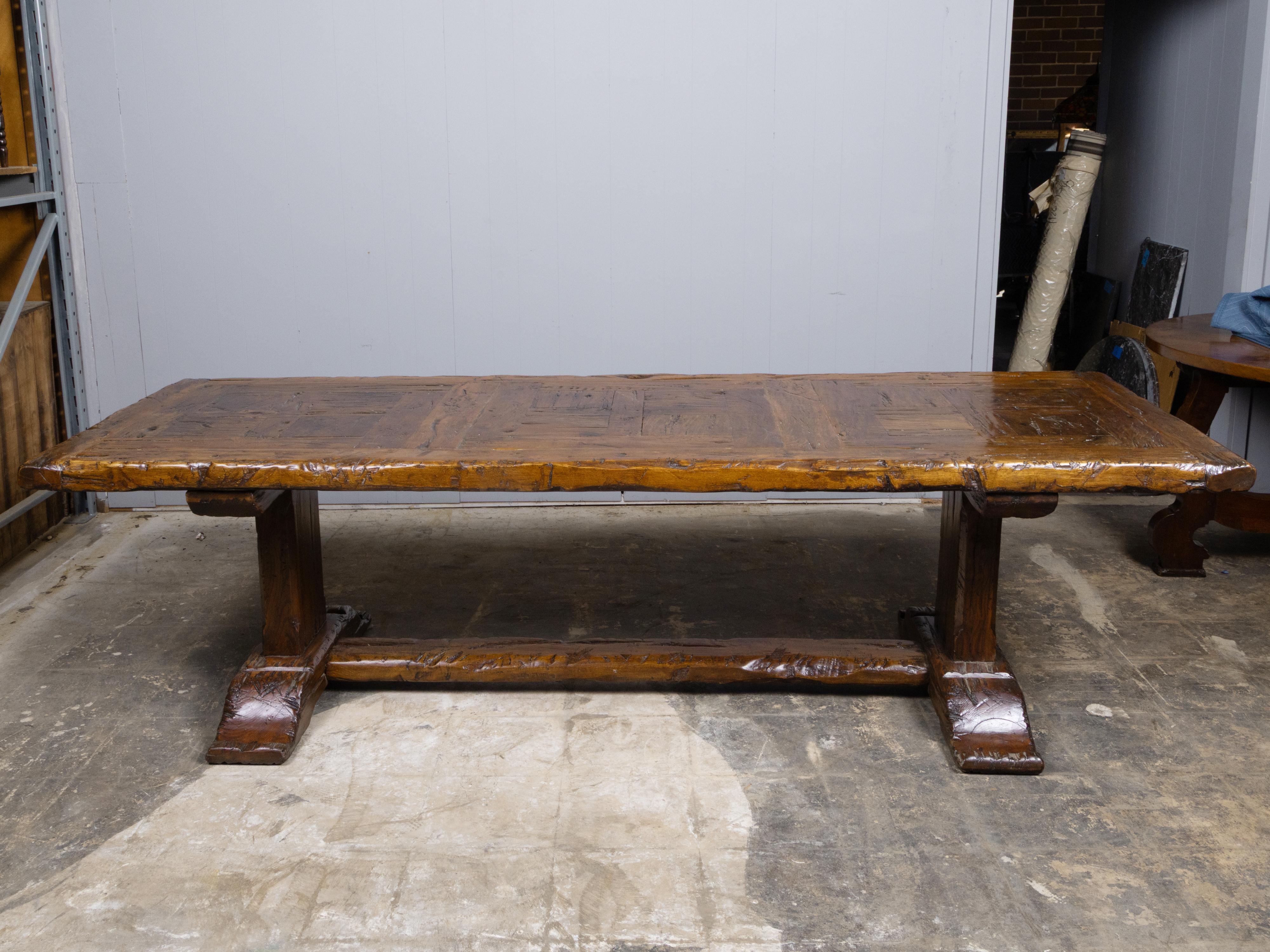 Refectory Table Italian Renaissance Large 18th Century Italian Walnut Refectory Table with Trestle Base For ...
