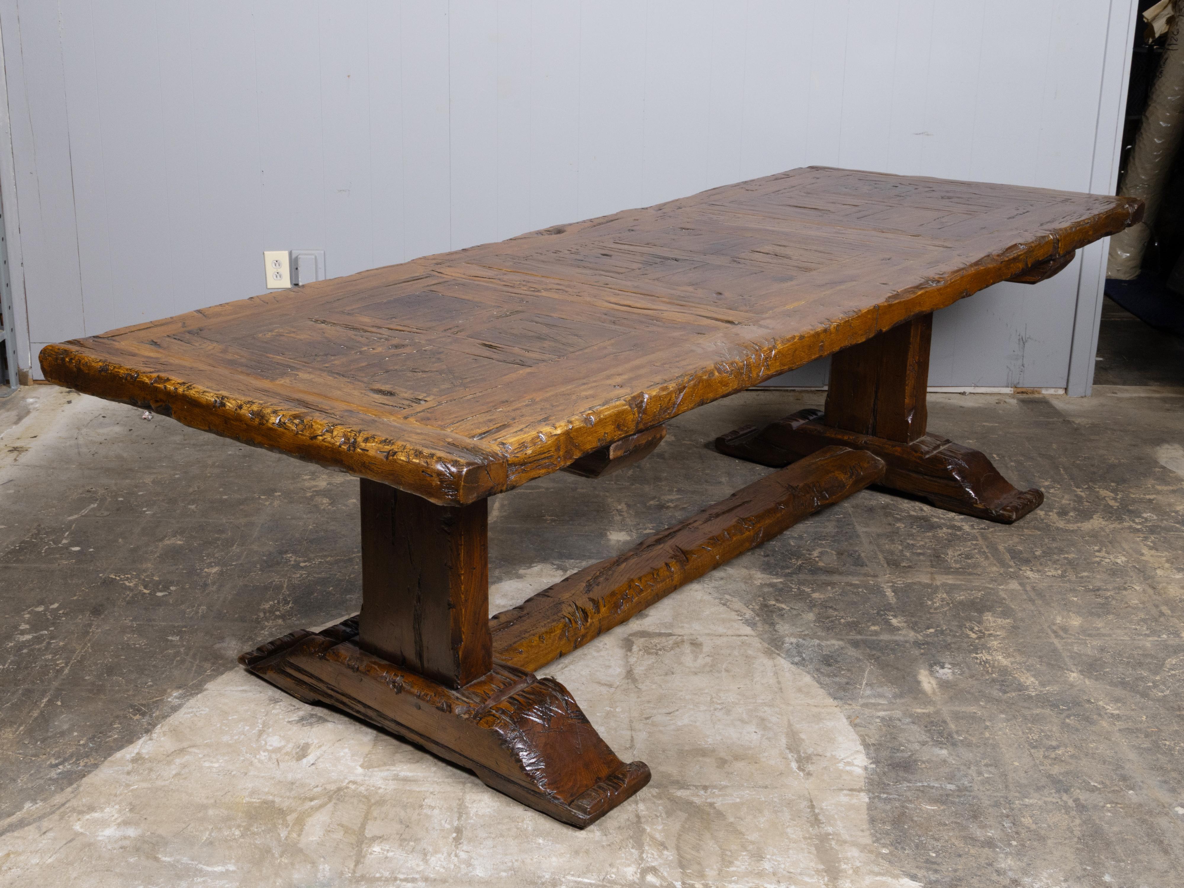 Refectory Table Italian Renaissance Large 18th Century Italian Walnut Refectory Table with Trestle Base For ...