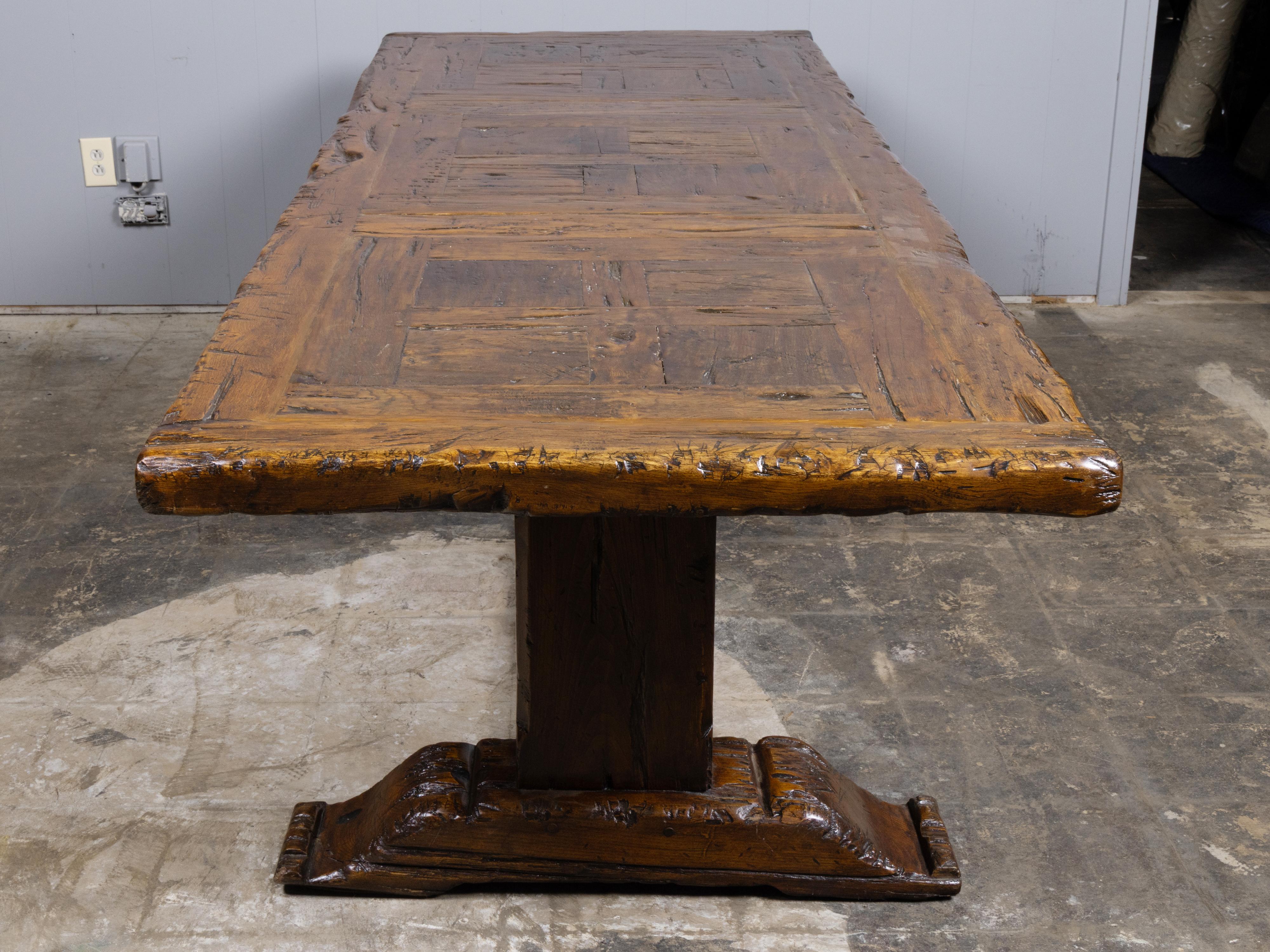 Refectory Table Italian Renaissance Large 18th Century Italian Walnut Refectory Table with Trestle Base For ...