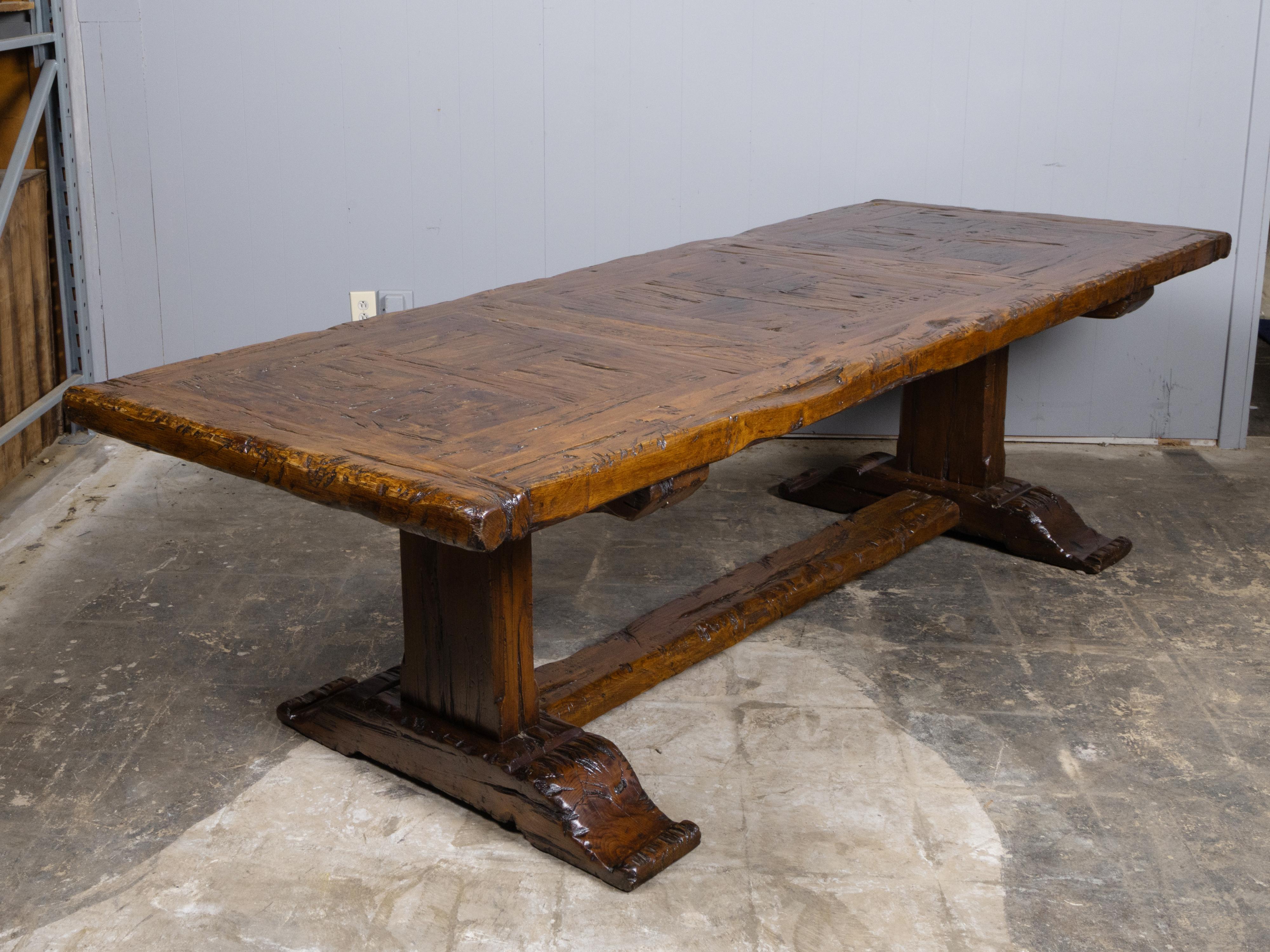 Refectory Table Italian Renaissance Large 18th Century Italian Walnut Refectory Table with Trestle Base For ...