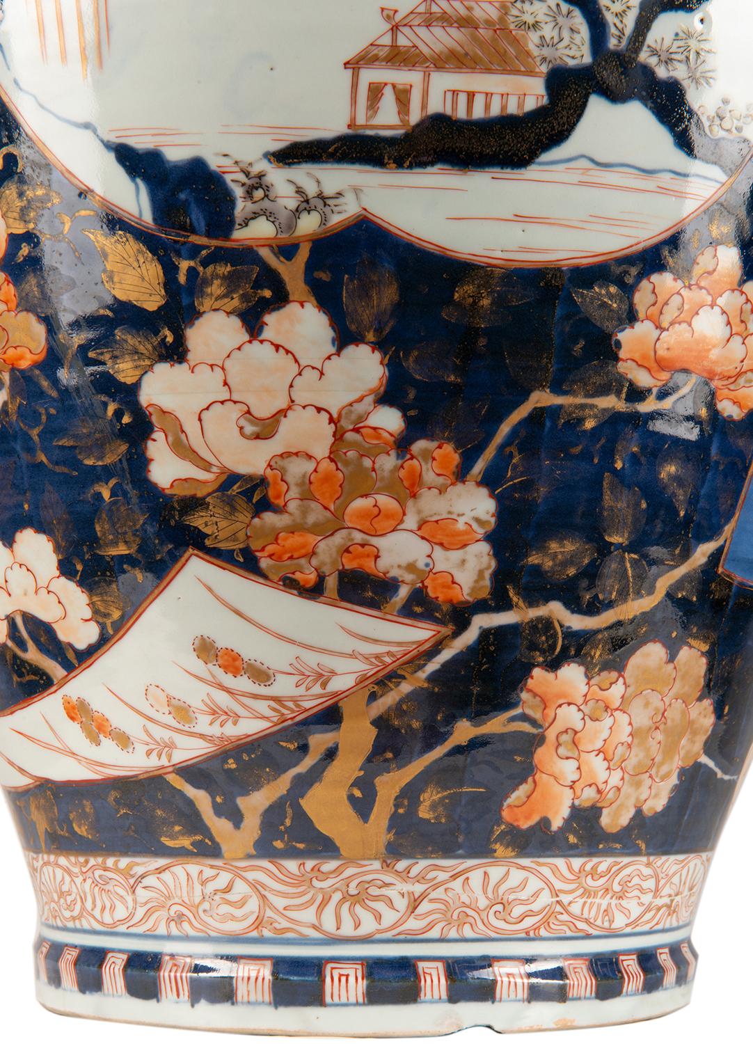 Porcelain Large 18th Century Japanese Arita Imari Vase. 47cm(18.5”) high