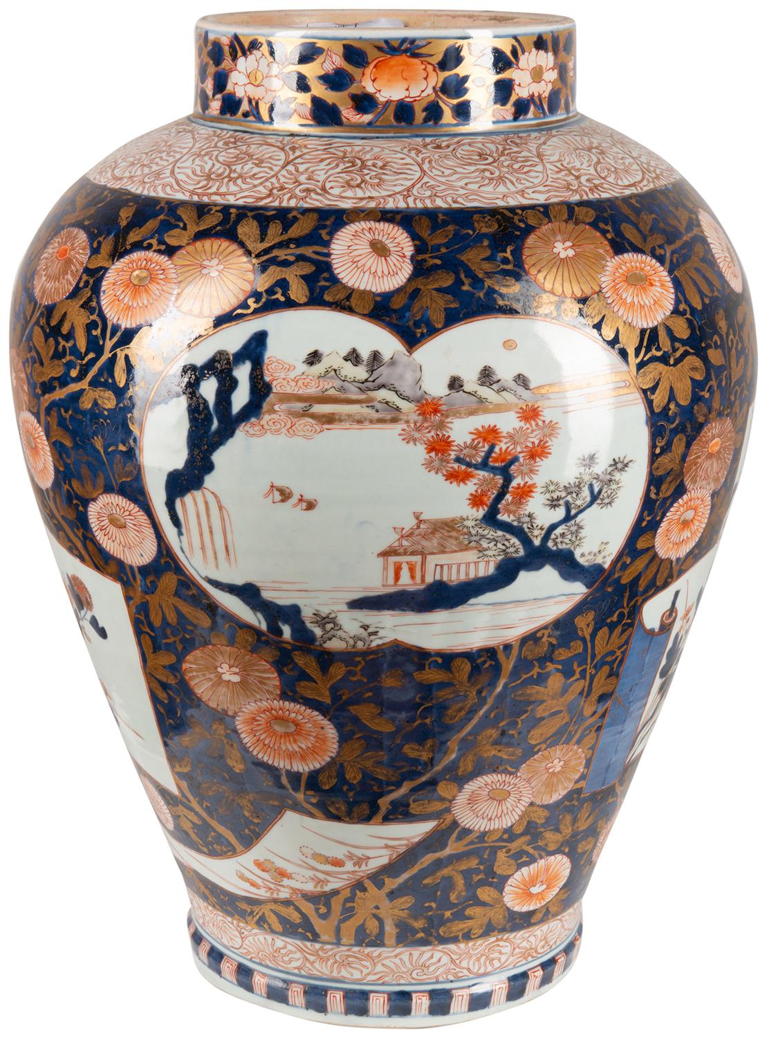 Large 18th Century Japanese Arita Imari Vase. 47cm(18.5”) high 1