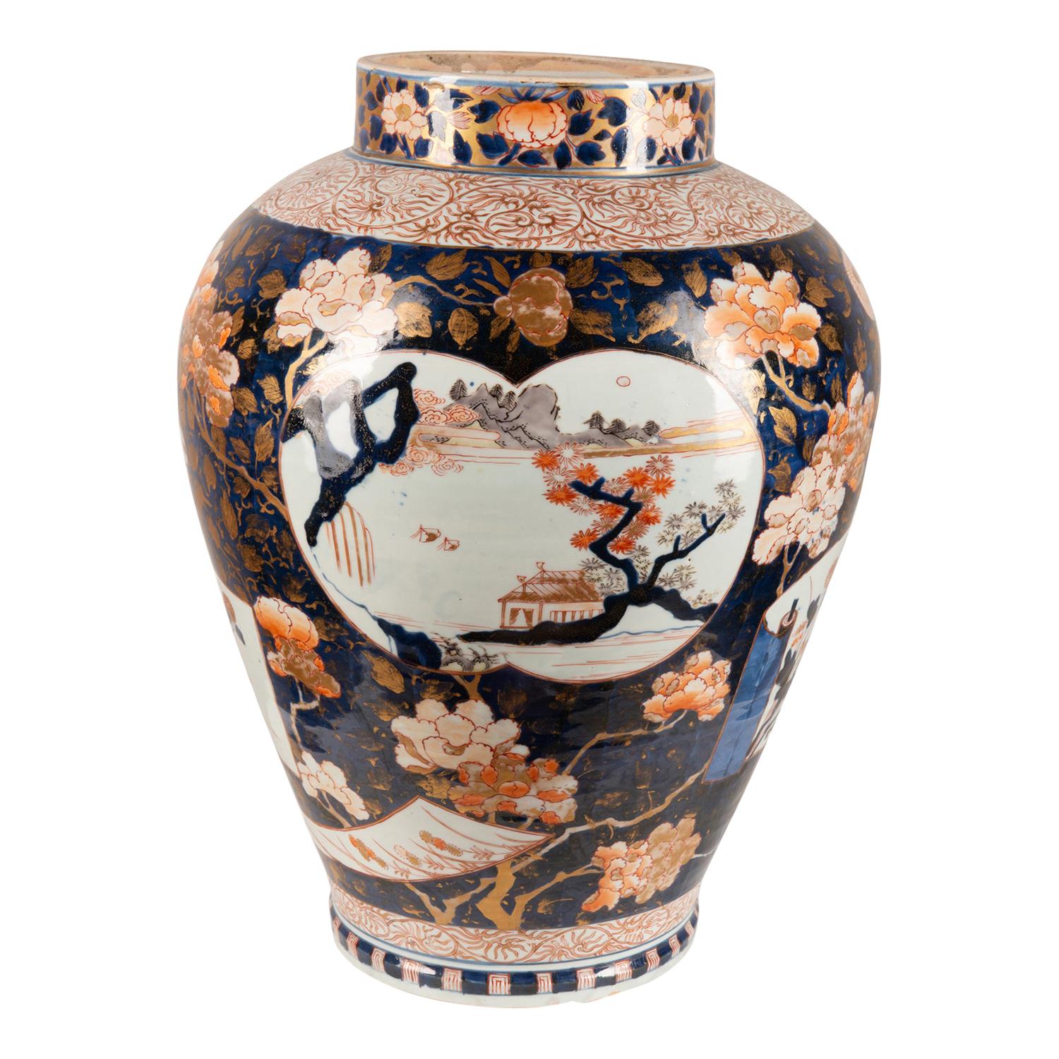 Large 18th Century Japanese Arita Imari Vase. 47cm(18.5”) high