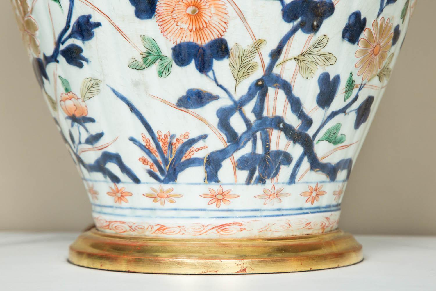 Large 18th Century Japanese Imari Vase as a Lamp 2
