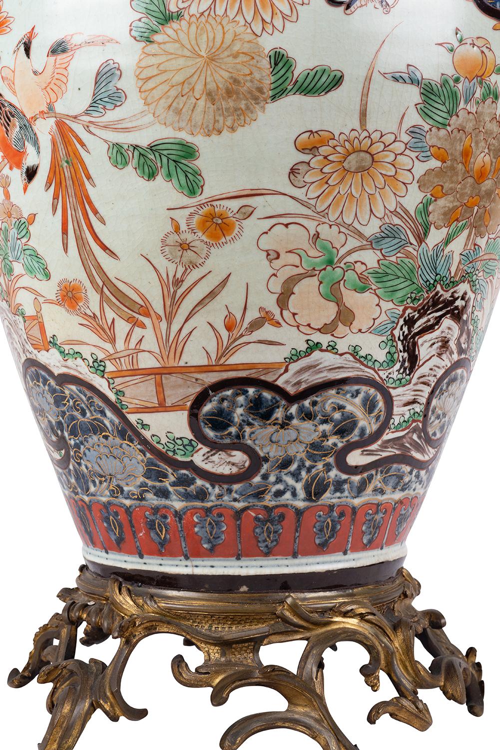 Large 18th Century Japanese Imari Vase / Lamp 3