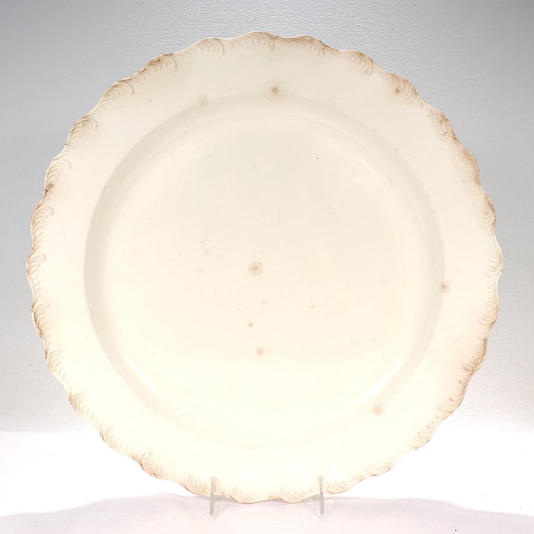 Large 18th Century Leeds/Staffordshire English Creamware Charger