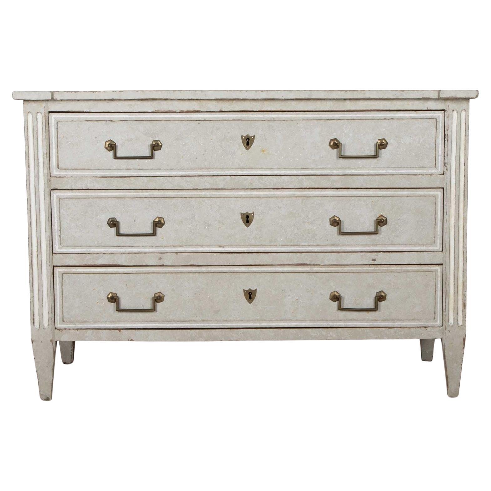 Large 18th Century Louis XVI Period Commode For Sale