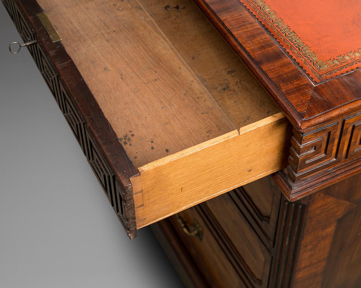 Large 18th Century Mahogany Partners Desk in the Chippendale Manner 2
