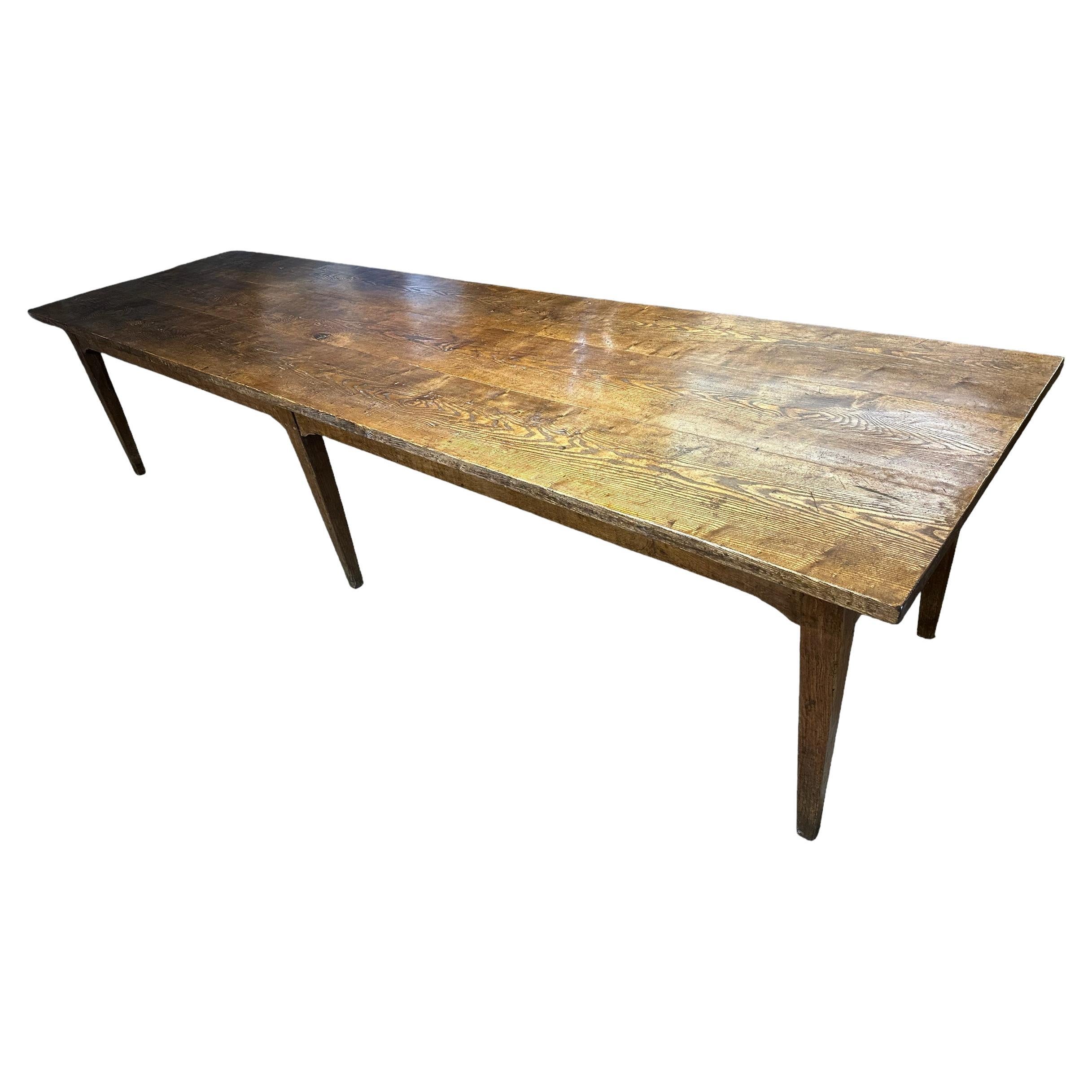 Large 18th Century Oak/Ash Farmhouse Table For Sale