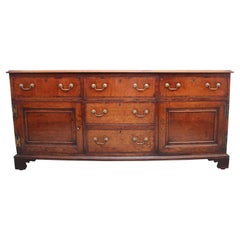 Large 18th Century Oak Dresser Base