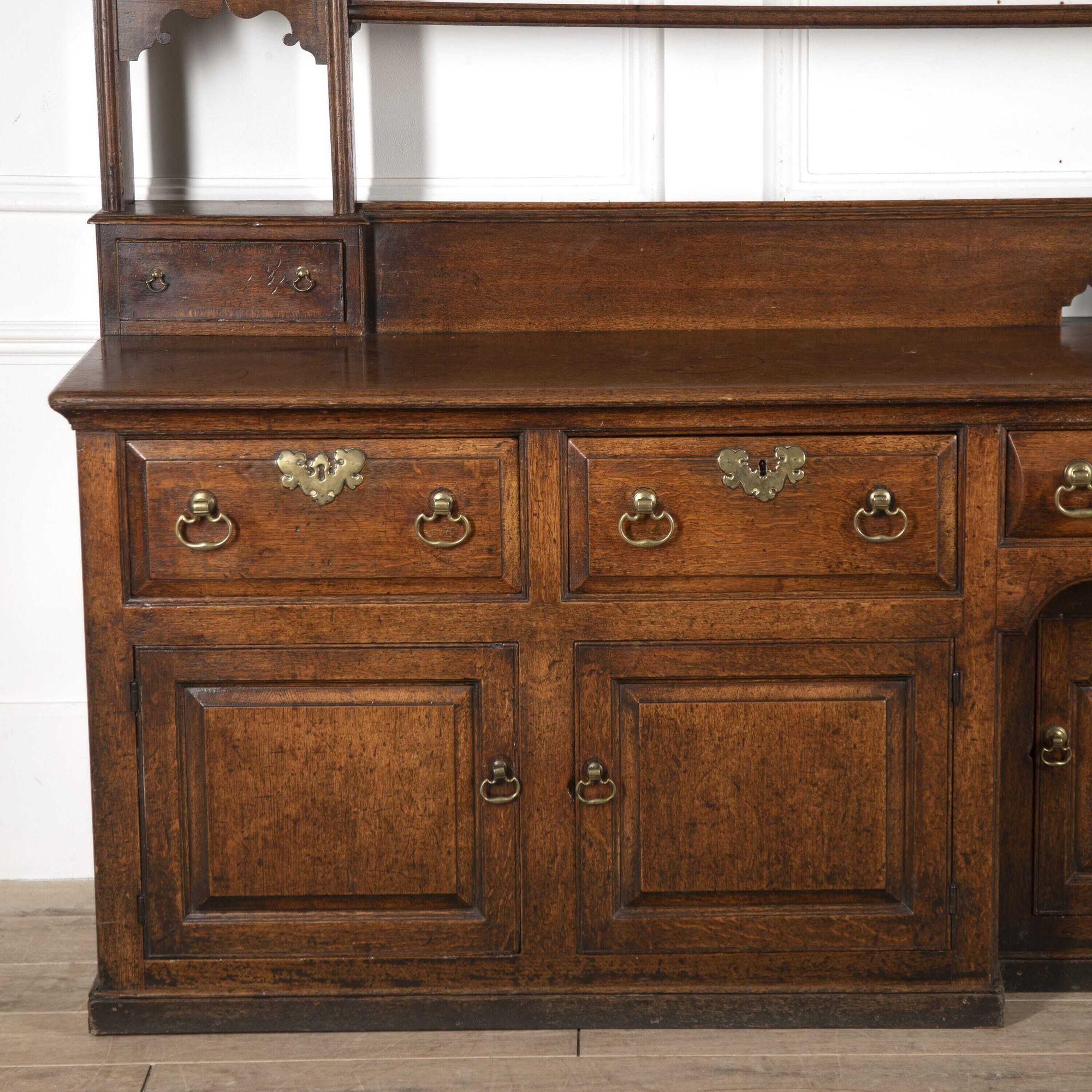 Large 18th Century Oak Dresser For Sale 4