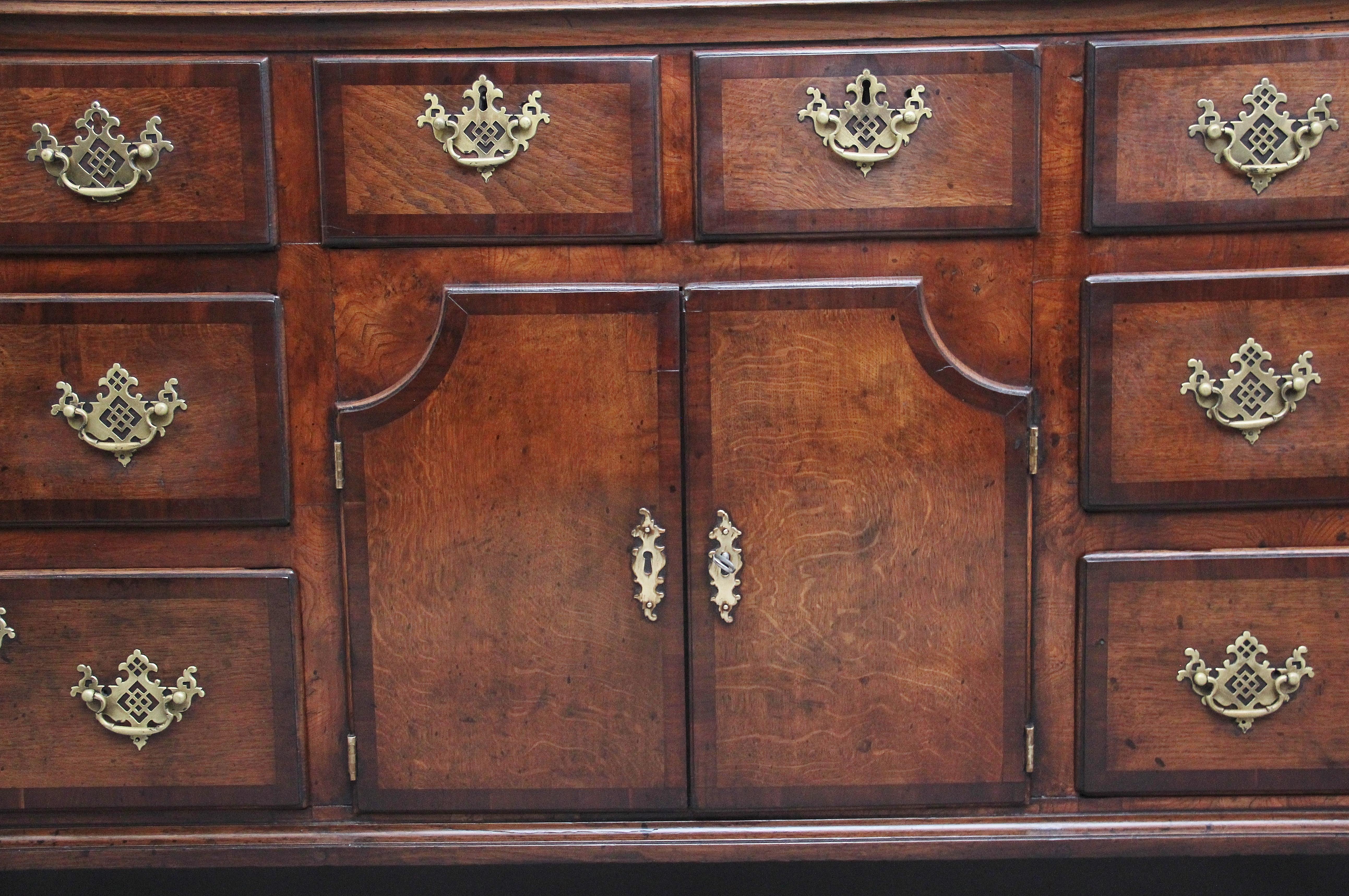 British Large 18th Century Oak Dresser For Sale