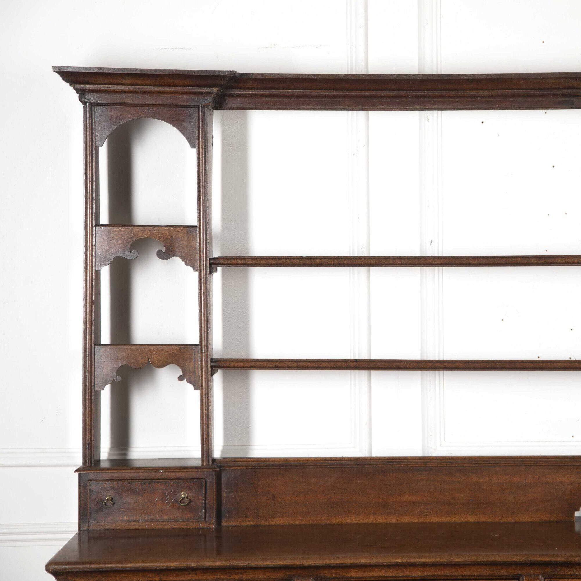 Large 18th Century Oak Dresser For Sale 3
