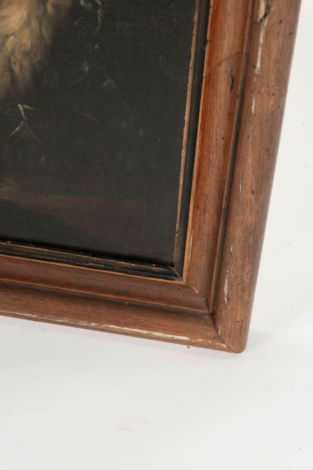 Italian Large 18th Century Oil-on-Linen Framed Painting For Sale