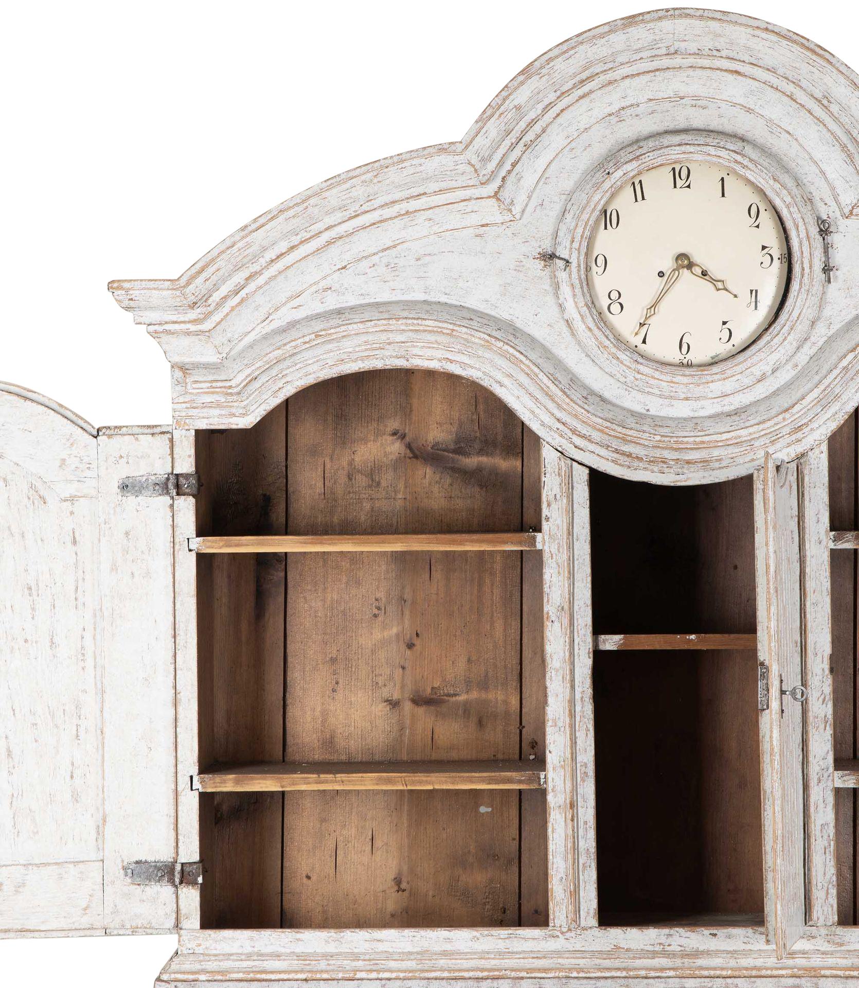 Large 18th Century Period Rococo Clock Cabinet 1