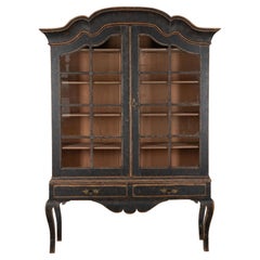 Large 18th Century Period Swedish Rococo Vitrine