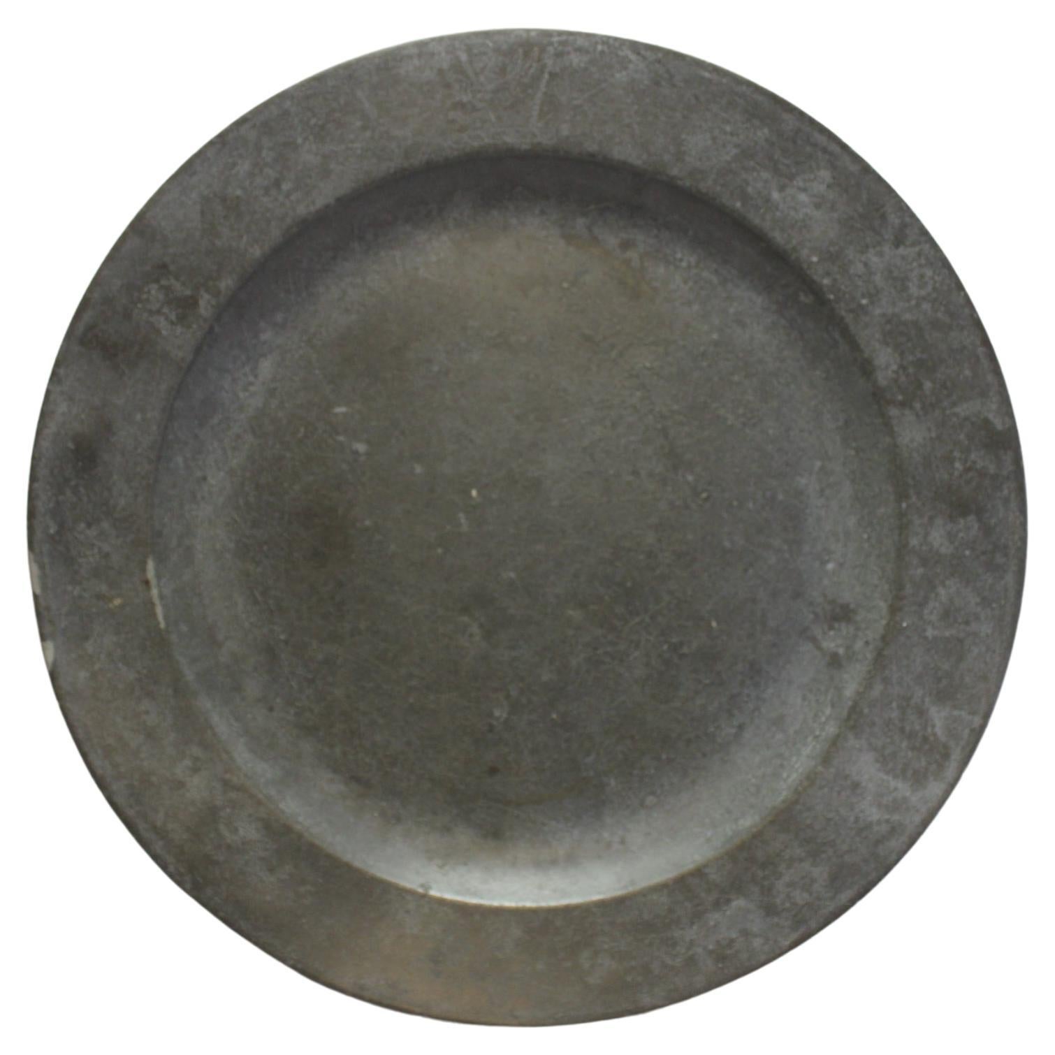Large 18th Century Pewter Charger