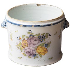Large 18th Century Polychrome Rafraichissoir or Wine Cooler