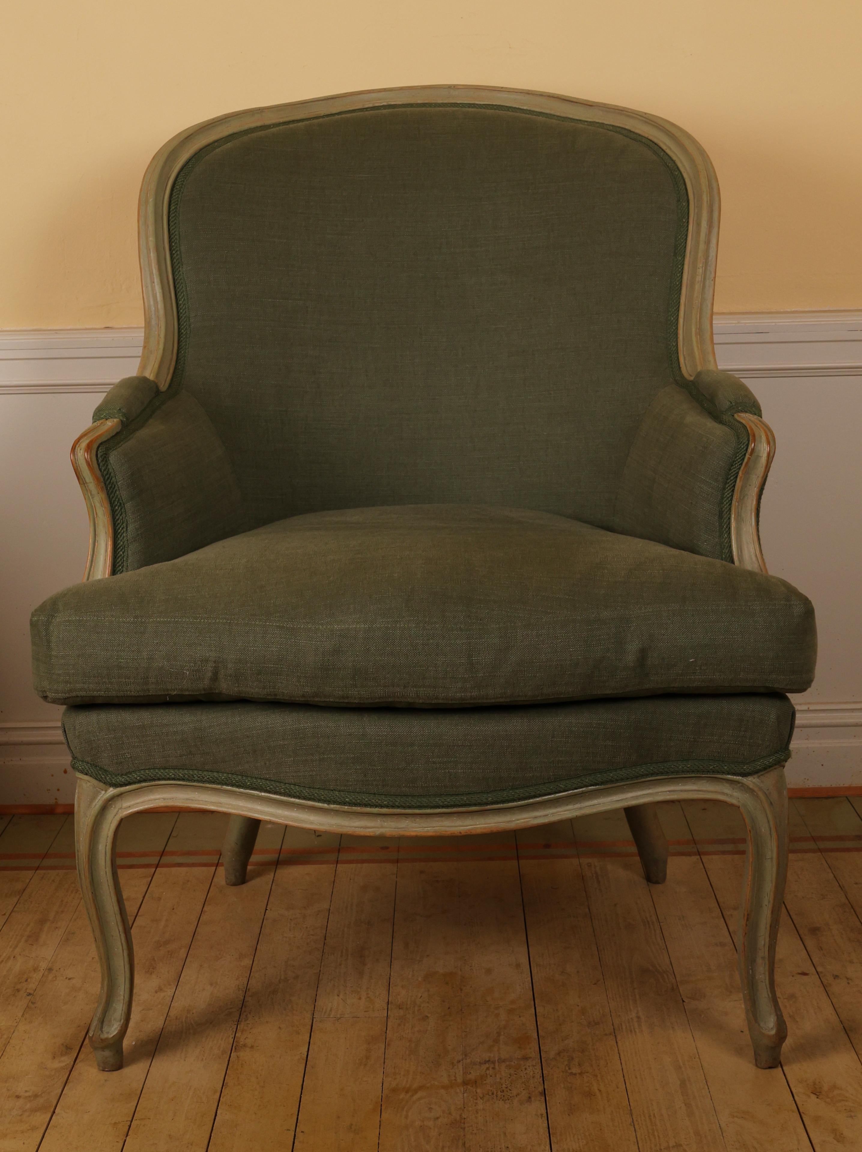 18th Century Rococo Bergere Chair In Good Condition For Sale In Ljungby, SE