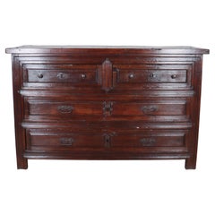 Large 18th Century Spanish Oak Commode