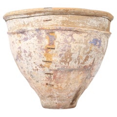 Grand pot espagnol du 18ème siècle, Wabi Sabi, trempé de Ciudad Real