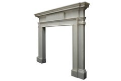 Large 18th Century Statuary Marble Fireplace Surround