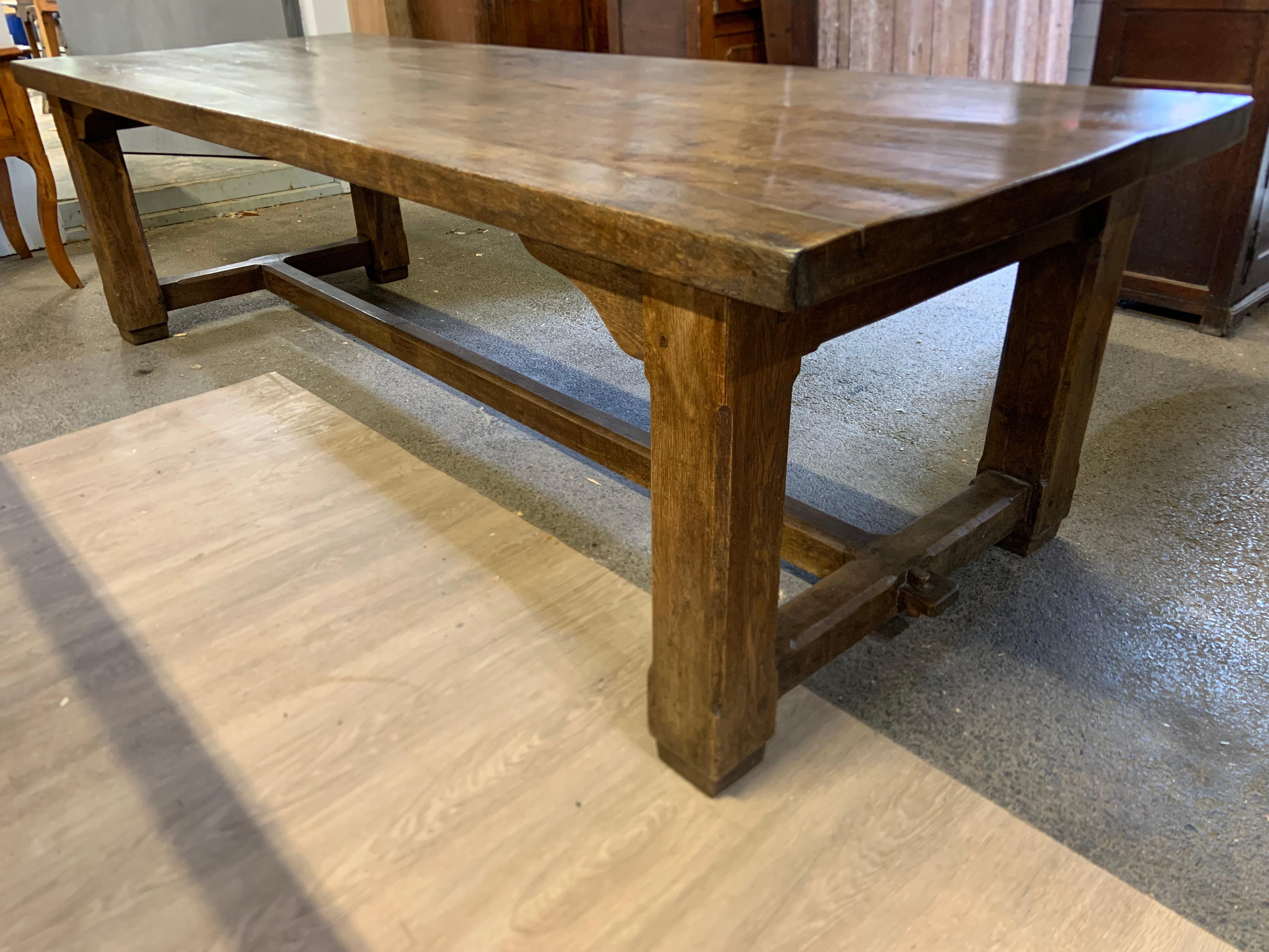 oak refectory table