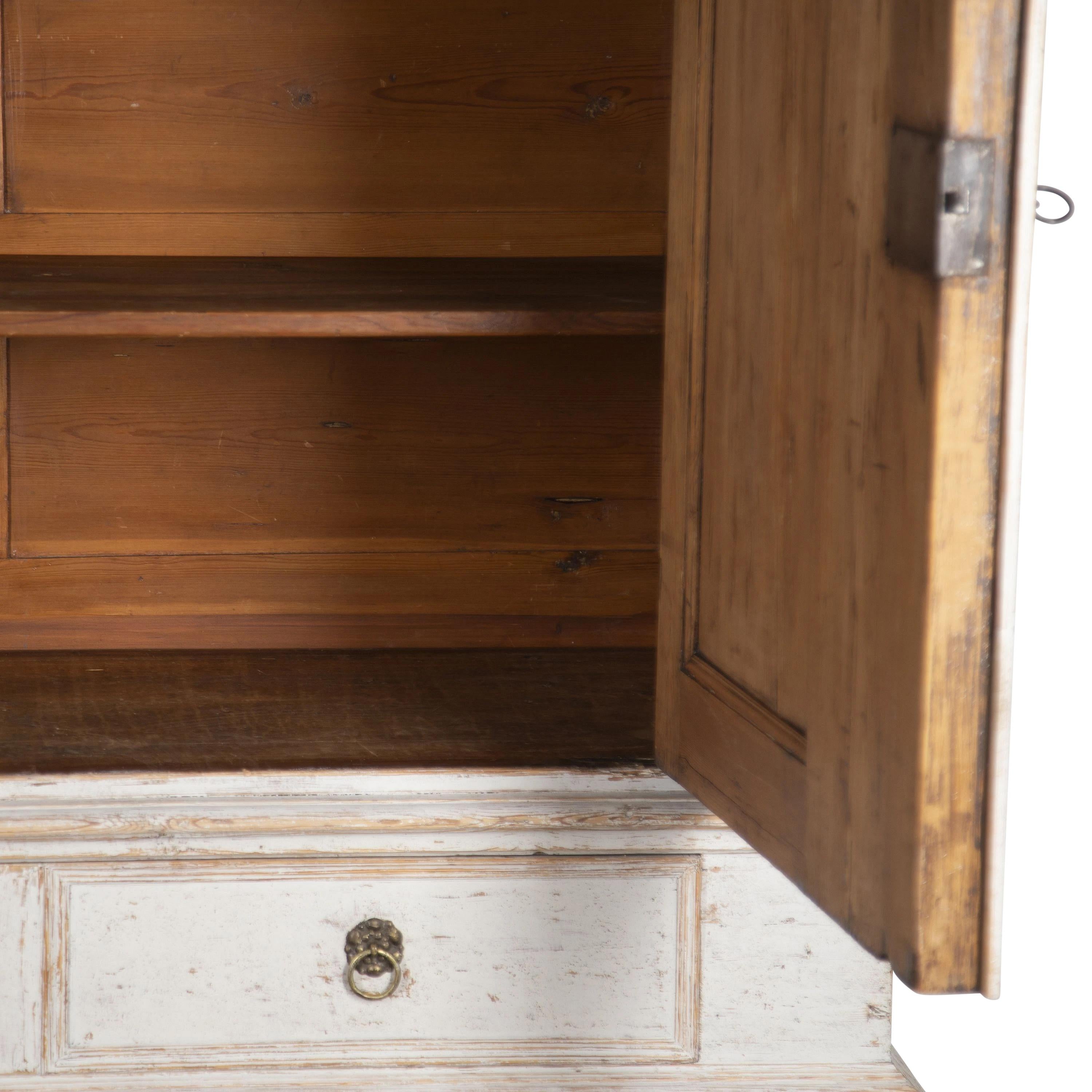 Large 18th Century Swedish Baroque Cabinet For Sale 5