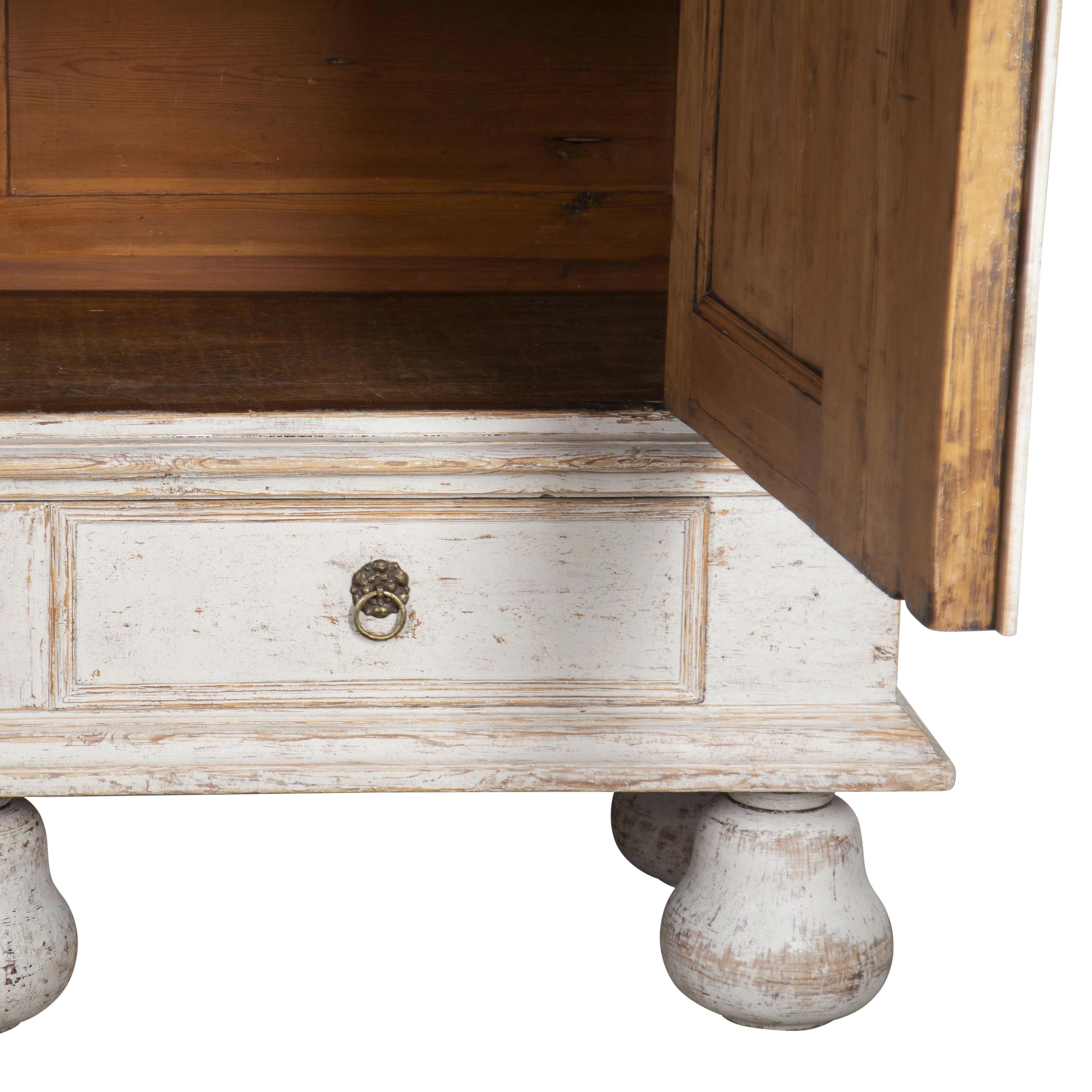 Large 18th Century Swedish Baroque Cabinet For Sale 6