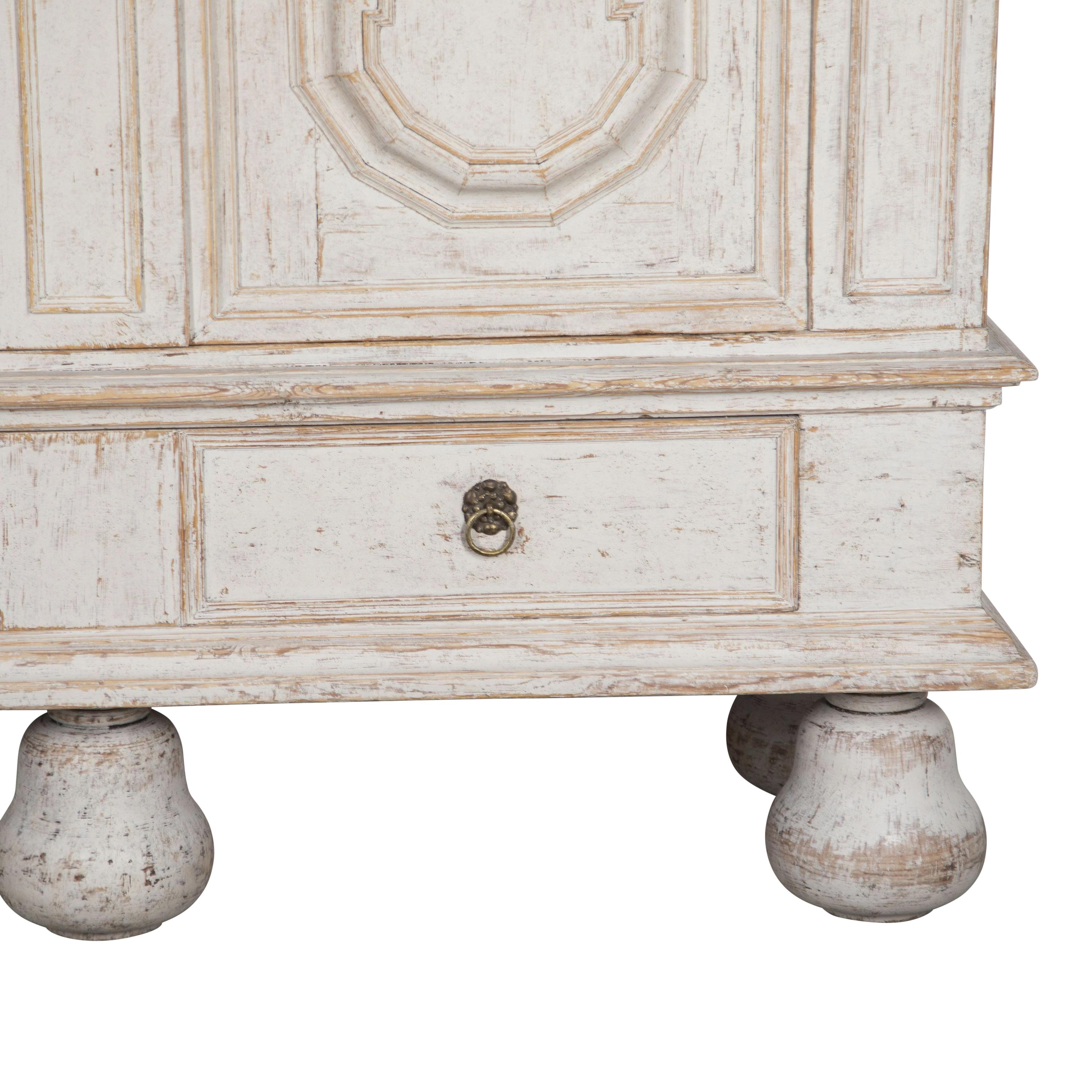 Large 18th Century Swedish Baroque Cabinet For Sale 9