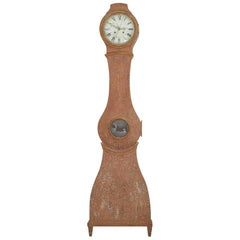 Large 18th Century Swedish Clock‏ with Original Paint