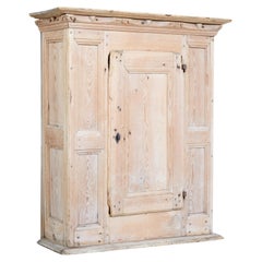 Large 18th Century Swedish Pine Wall Cupboard