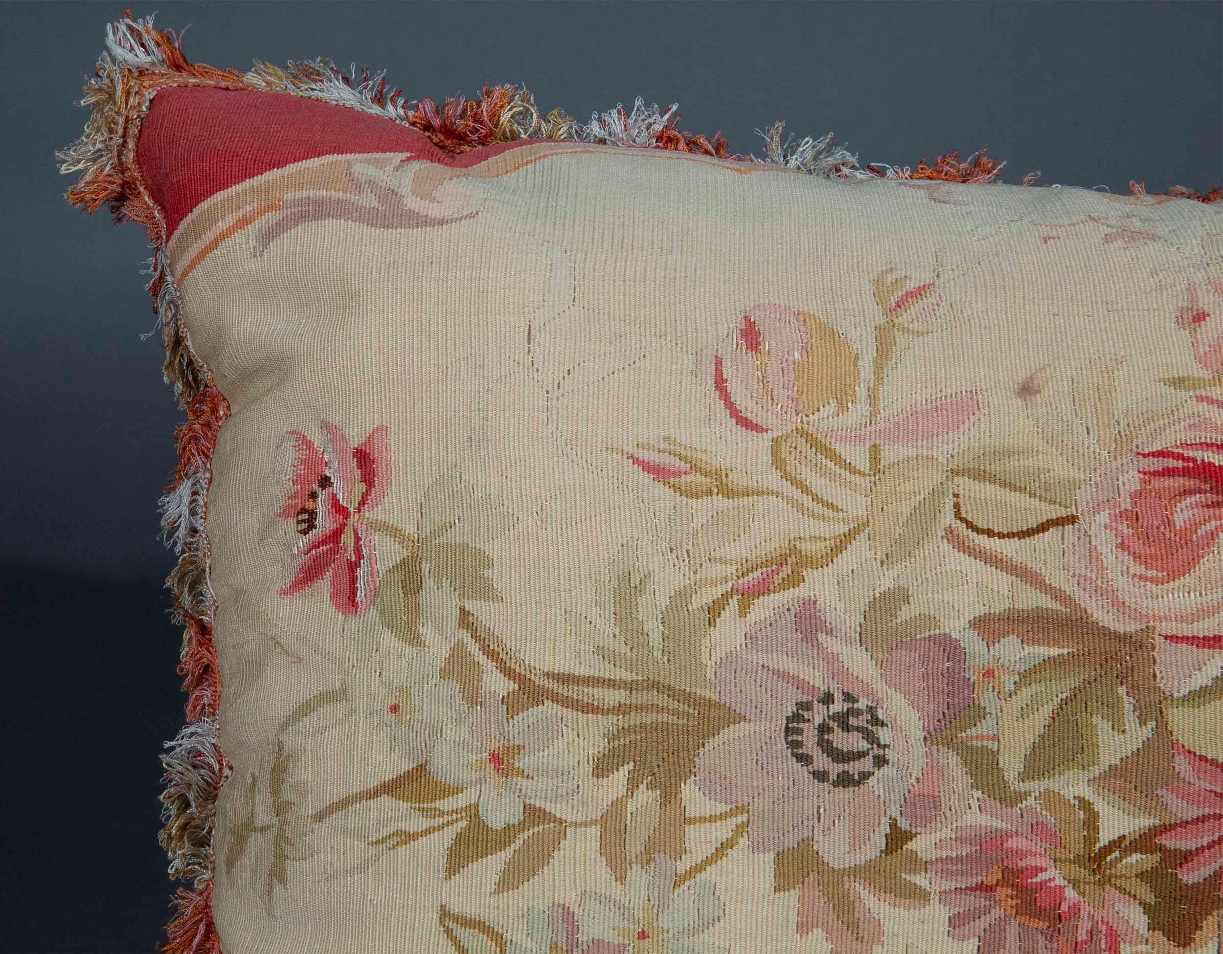 Large 18th Century Tapestry Cushion or Pillow 5