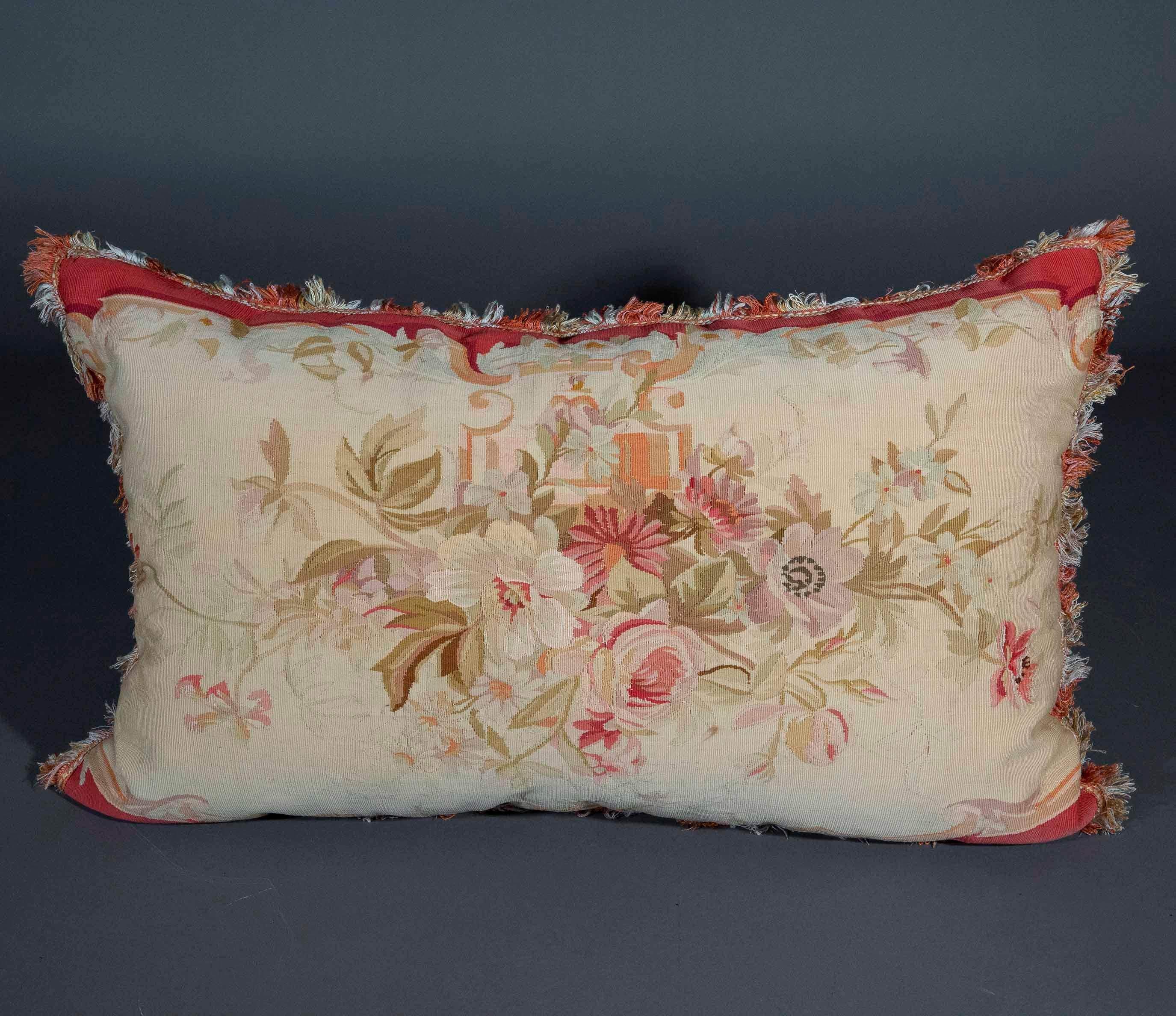 Large 18th Century Tapestry Cushion or Pillow 6
