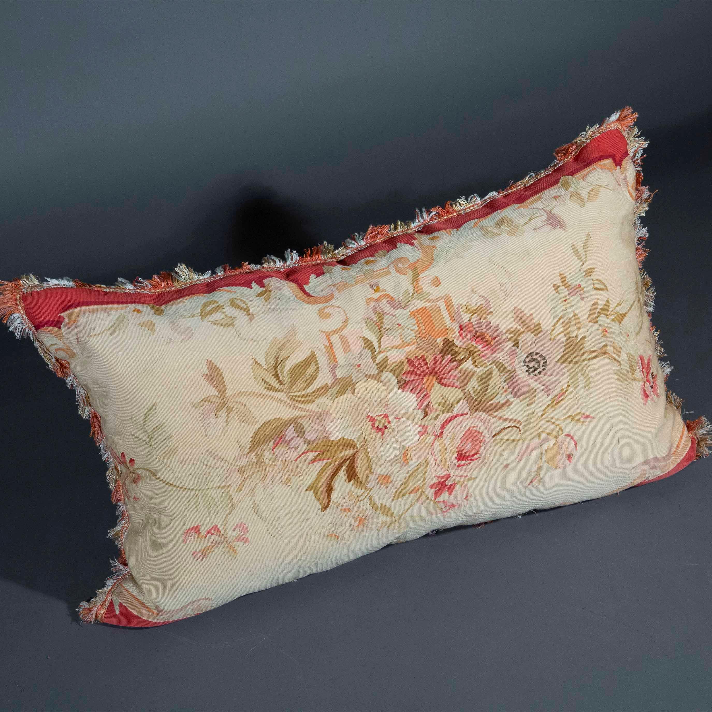 Large 18th Century Tapestry Cushion or Pillow 8