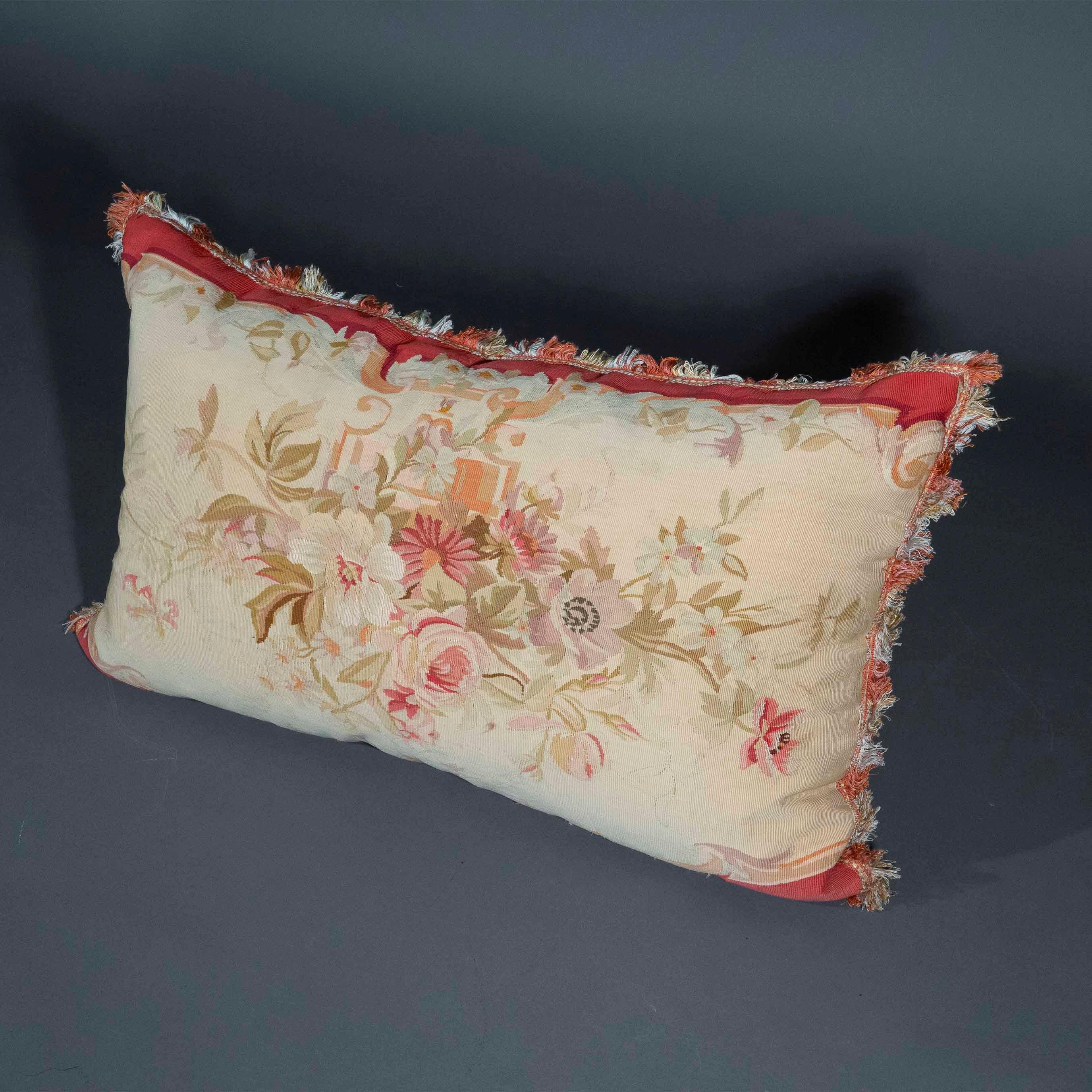 Large 18th Century Tapestry Cushion or Pillow 9