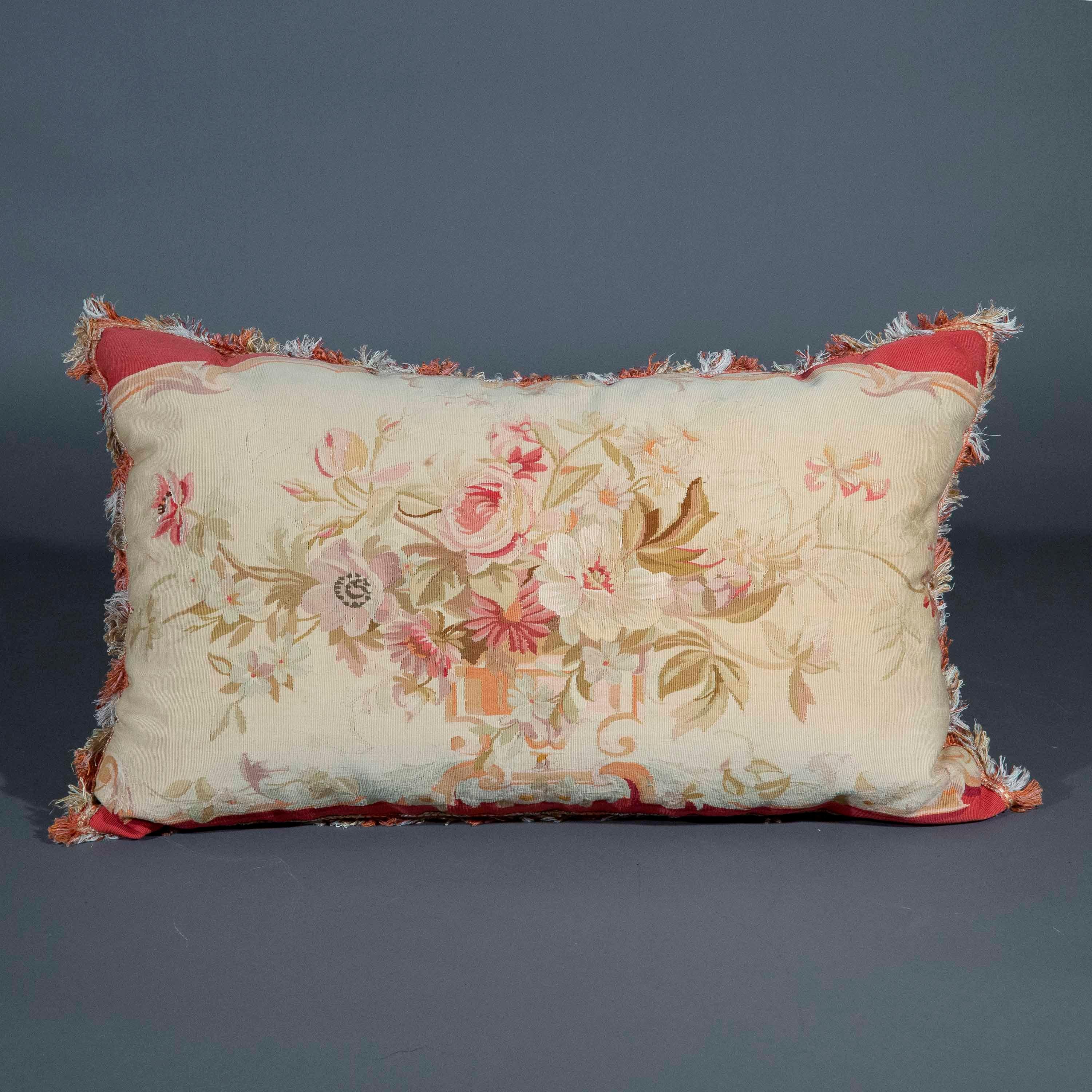 Large 18th Century Tapestry Cushion or Pillow 11