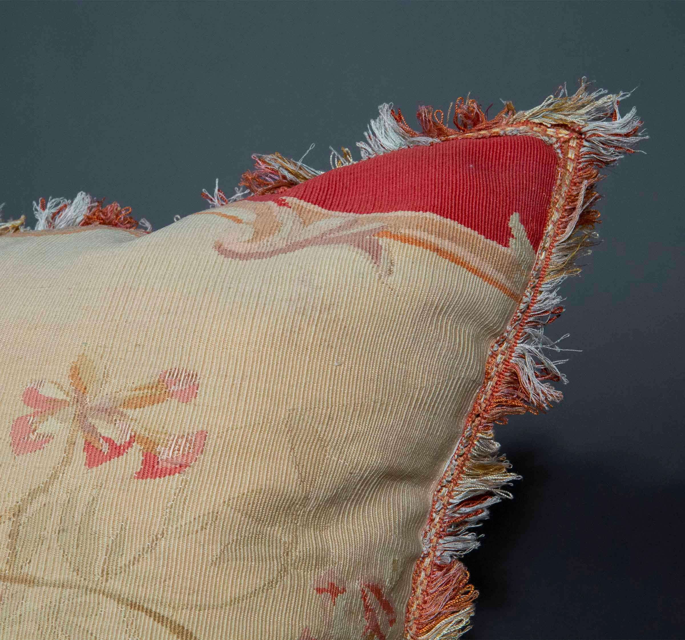 Large 18th Century Tapestry Cushion or Pillow 1
