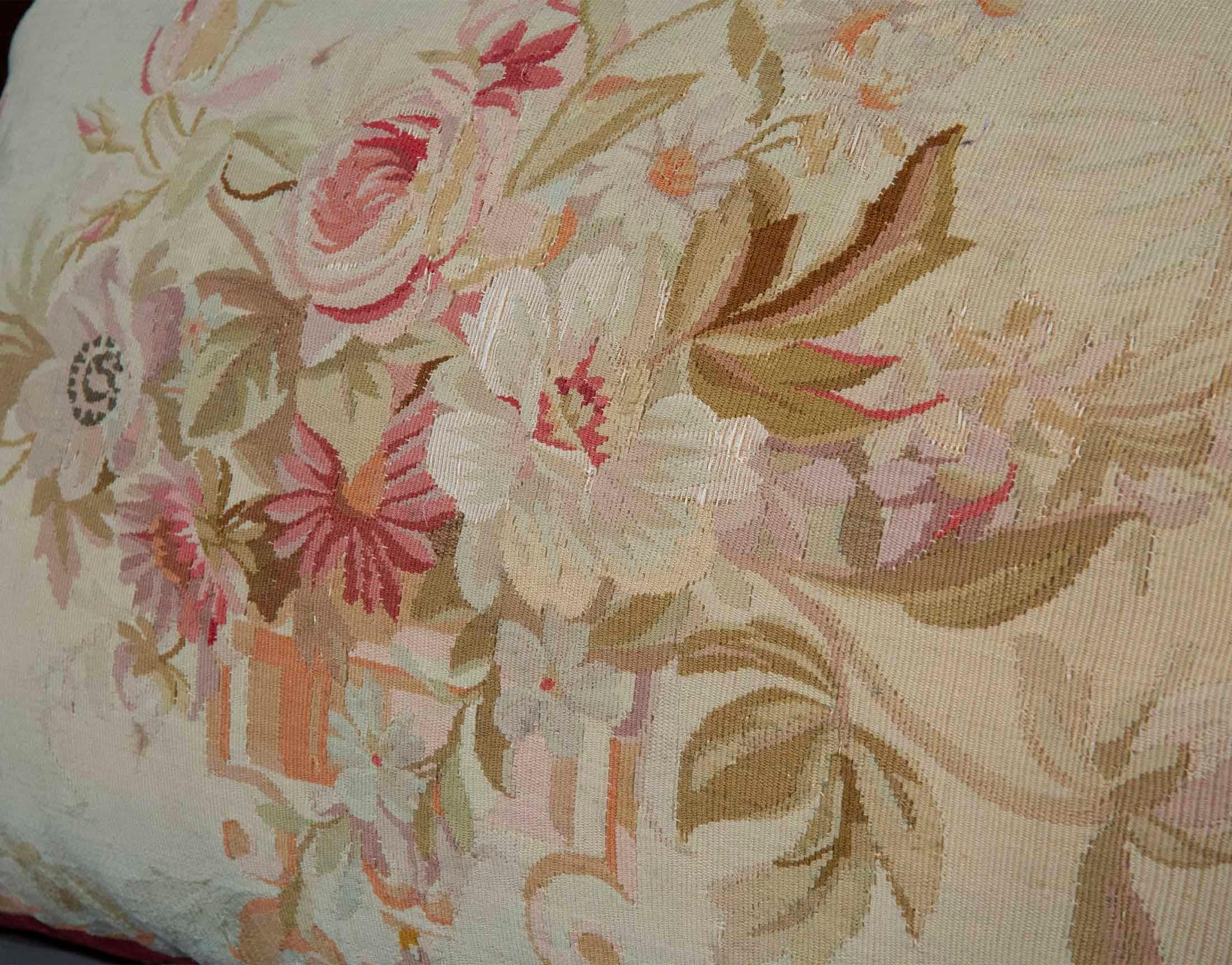 Large 18th Century Tapestry Cushion or Pillow 3