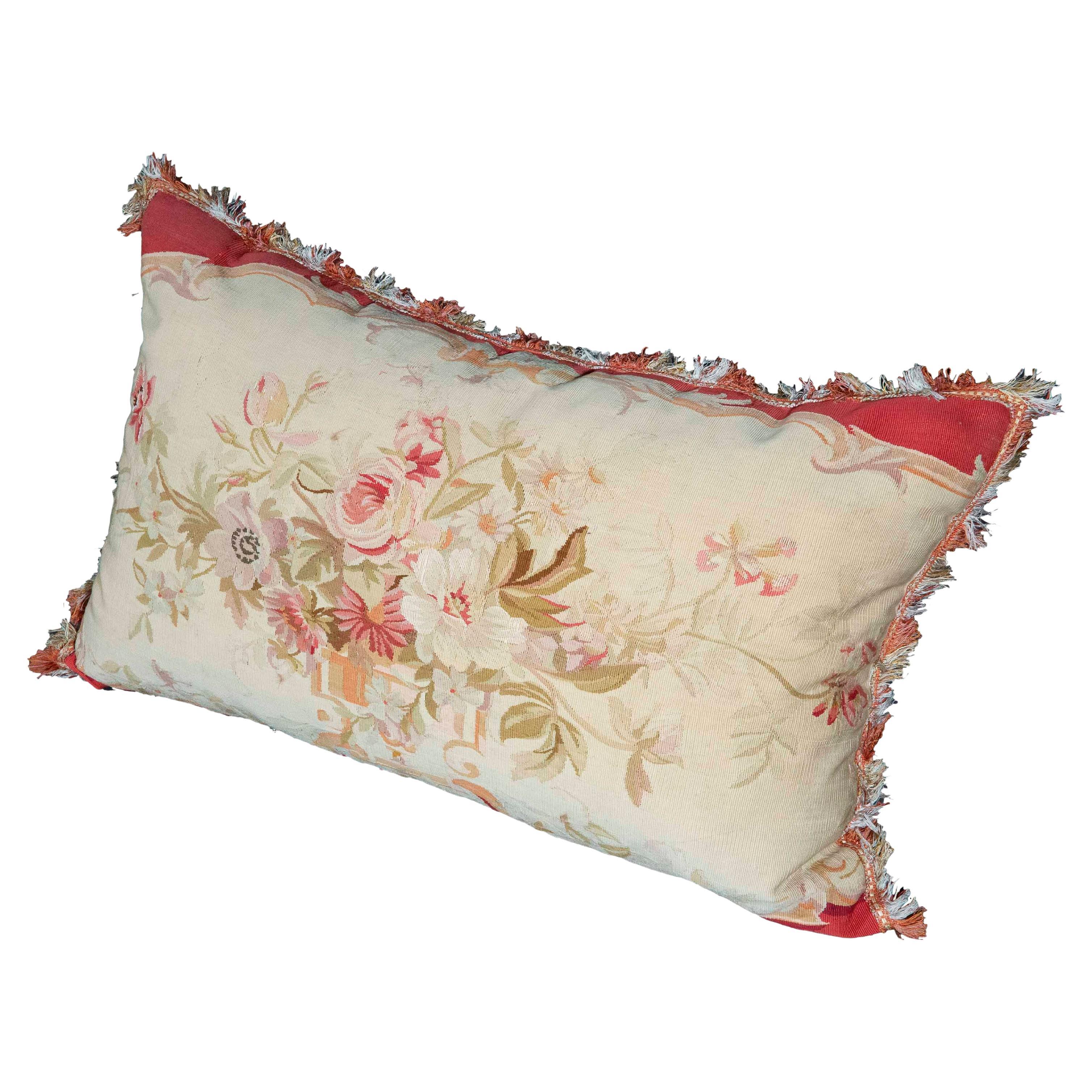 Large 18th Century Tapestry Cushion or Pillow