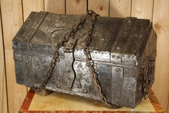 Large 18th Century Tax Collector's Chest