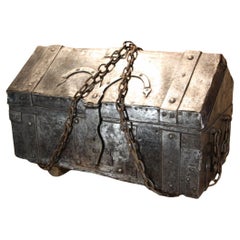 Large 18th Century Tax Collector's Chest
