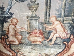 Large 18th Century “Toile Peinte” Tapestry