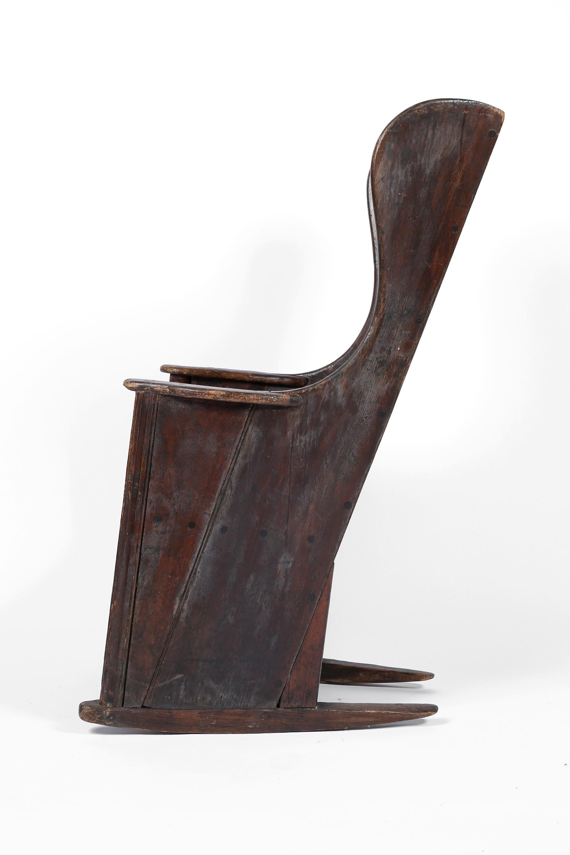 Gran silla de cordero vernácula de Lancashire del siglo XVIII en venta 3