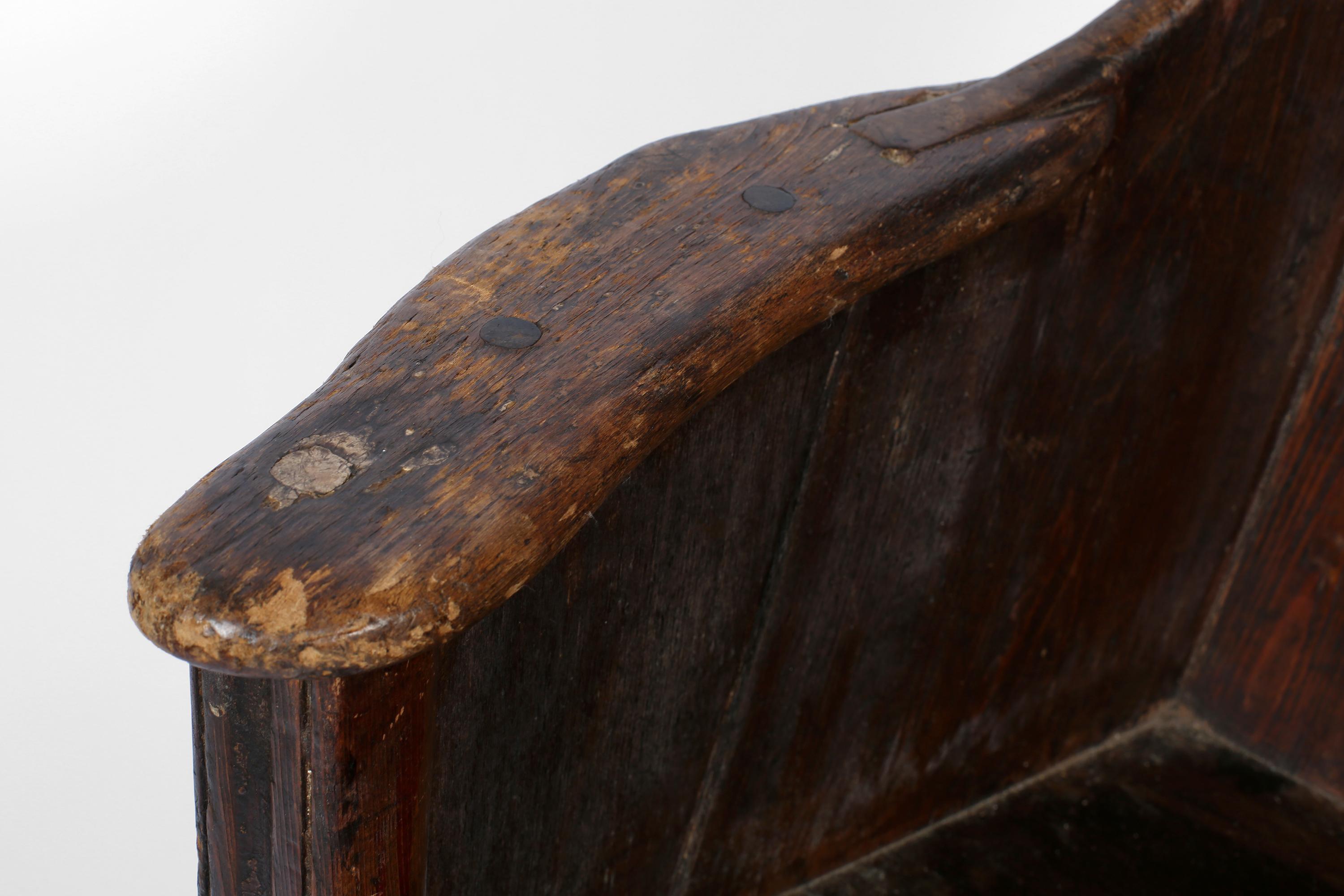 Gran silla de cordero vernácula de Lancashire del siglo XVIII en venta 10