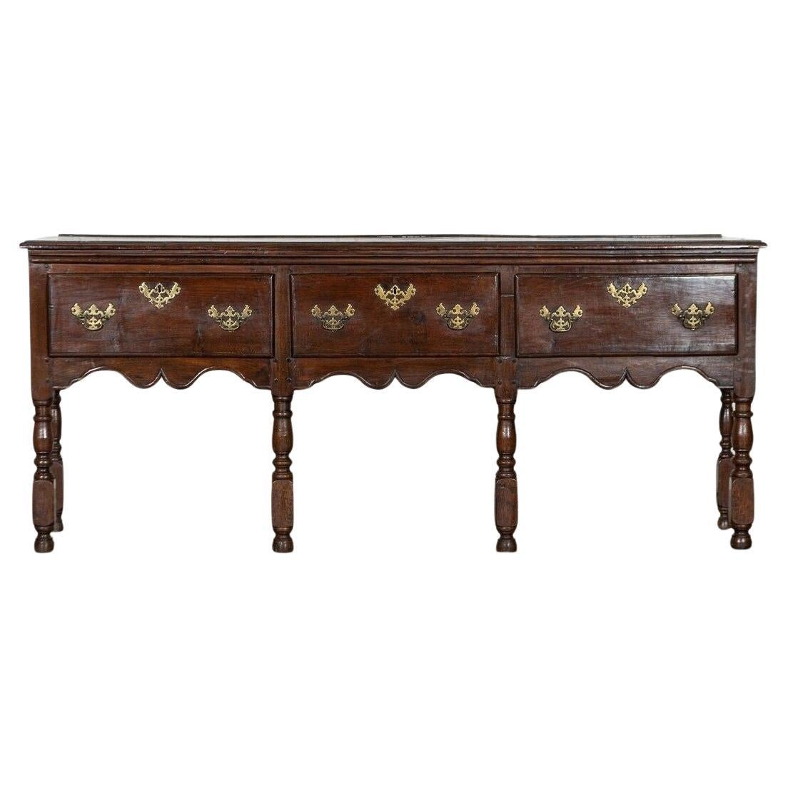 Large 18thC English Oak Dresser