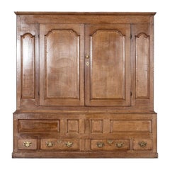 Large 18thC English Oak Livery Cupboard Large 18thC English Oak Livery Cupboard