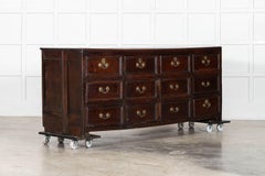Large 18thC English Vernacular Oak Dresser Base / Counter