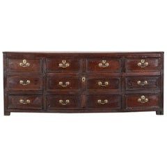 Large 18thC English Vernacular Oak Dresser Base / Counter
